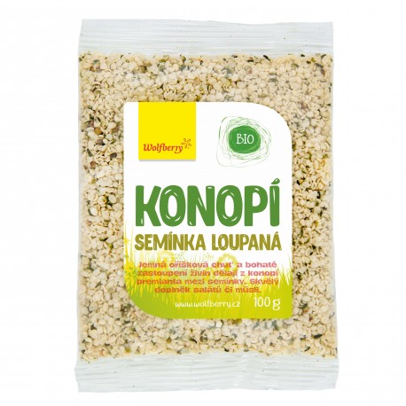 Konopné semínko loupané Wolfberry BIO 100 g