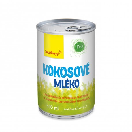 Kokosové mléko Wolfberry BIO 400 ml