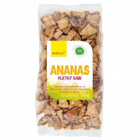 Ananas plátky BIO 250 g Wolfberry