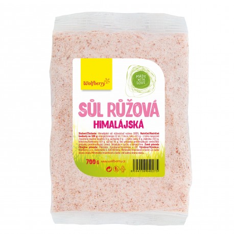 Himalájská sůl růžová 700 g Wolfberry