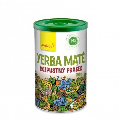 Zelený čaj Yerba maté prášek BIO 100 g Wolfberry