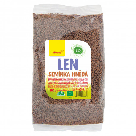 Lněné semínko hnědé Wolfberry BIO 500 g