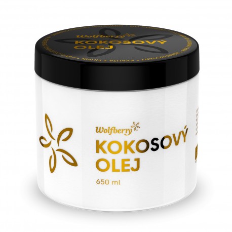 Panenský kokosový olej Wolfberry BIO 650 ml