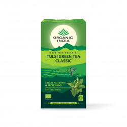 Tulsi se zeleným čajem Organic India BIO 25 sáčků