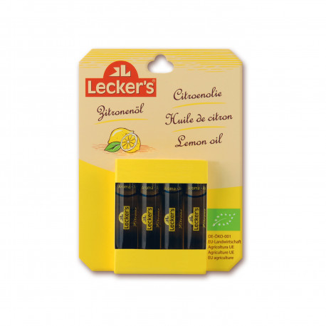 Citronové aroma BIO 4 x 2 ml Lecker´s