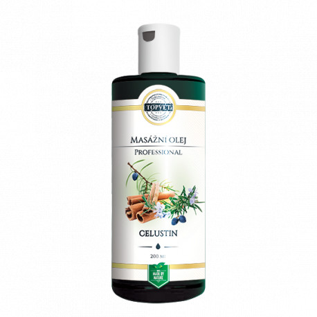 Celustin - masážní olej 200ml Topvet