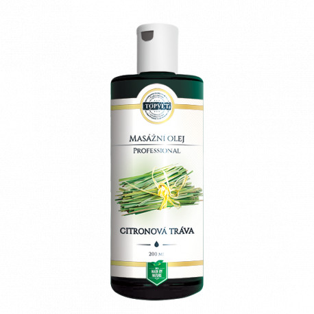 Citronová tráva masážní olej 200ml Topvet