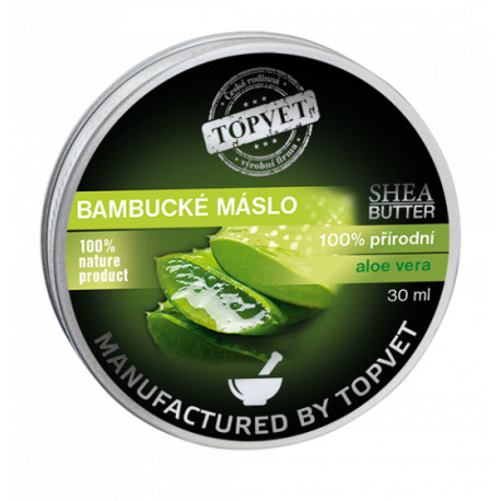 Bambucké máslo (shea butter) s aloe vera 30ml Topvet