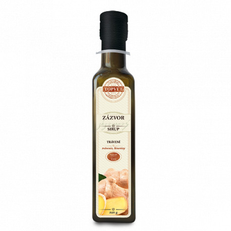 Zázvor sirup - farmářský 320g Topvet