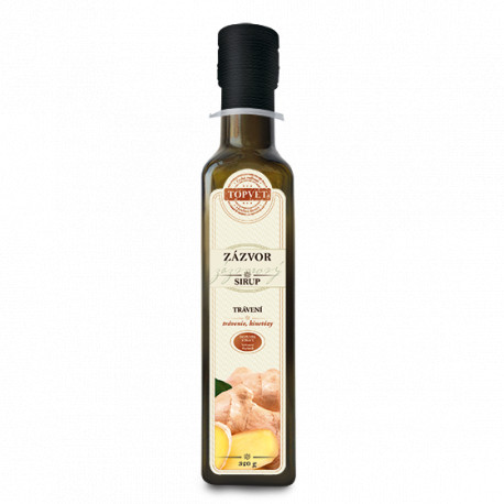 Zázvor sirup - farmářský 320g Topvet