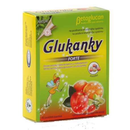 Glukanky forte - dětské pastilky Topvet