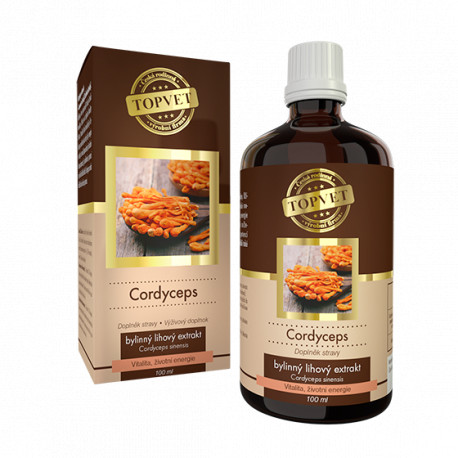 Cordyceps tinktura - kapky 100ml Topvet