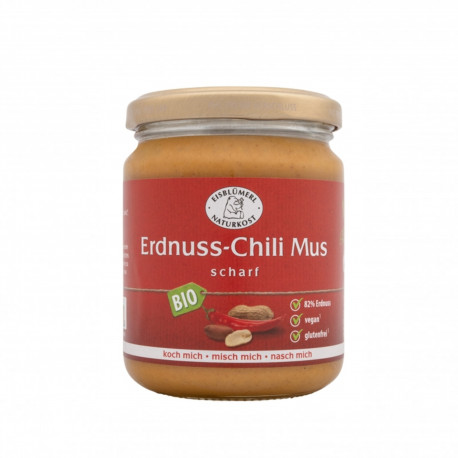 Krém z pražených arašídů s chilli BIO 250 g Eisblumerl