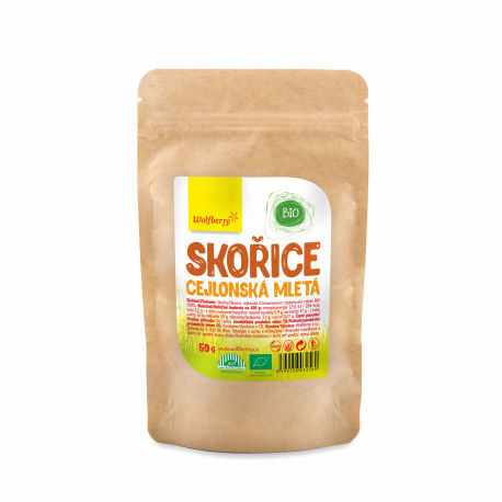 Skořice cejlonská mletá BIO 50 g Wolfberry