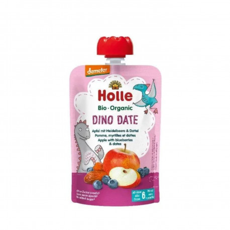 Ovocné pyré - jablko, borůvka, datle BIO pro děti 100 g Holle