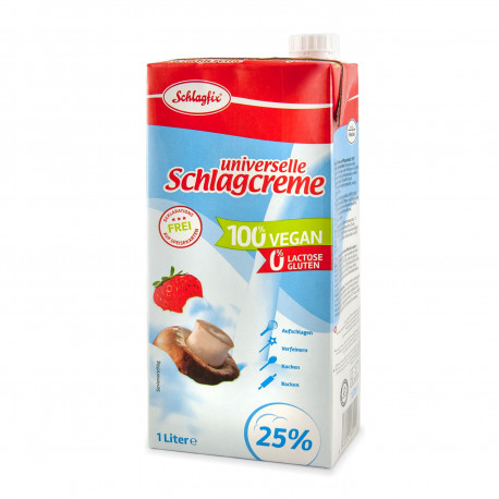 Veganská smetana 25%  1000 ml Schlagfix