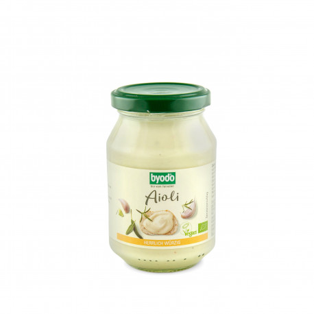 Majonéza veganská - Česnek Aioli BIO 250 ml Byodo, EXPIRACE 24.2.2020