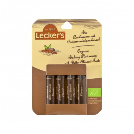 Mandlové aroma BIO 4 x 2 ml Lecker´s